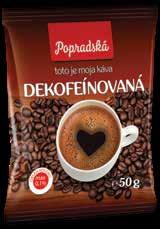 Popradská dekofeínovaná mletá káva 50 g