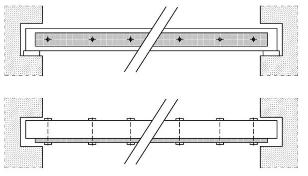 Statik nadimenzuje hrúbku a výšku príložiek (z momentov zotrvačnosti a modulov pružnosti opravovaných trámov i samotných príložiek).