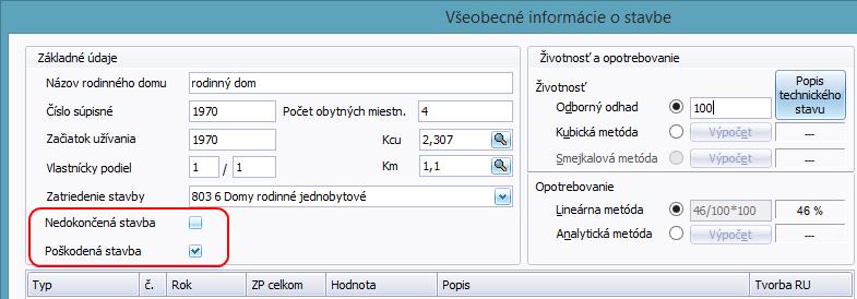 Na základe tohto výberu sa potom v tvorbe RU zobrazí