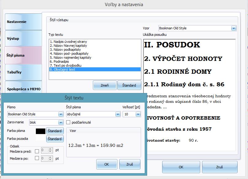 V tomto nastavení sú v novej verzii vyšedené možnosti editácie textu v popisových formulároch HYPA práve z toho dôvodu, že akýkoľvek formát je aj tak pri