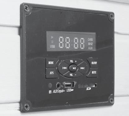 OVLÁDÁNÍ MP3/RÁDIA S DÁLKOVÝM OVLÁDÁNÍM 1. Popis tlačítek 1.1 MODE: stiskněte krátce toto tlačítko pro postupné přepínání režimu USB/SD/AUX/ FM 1.