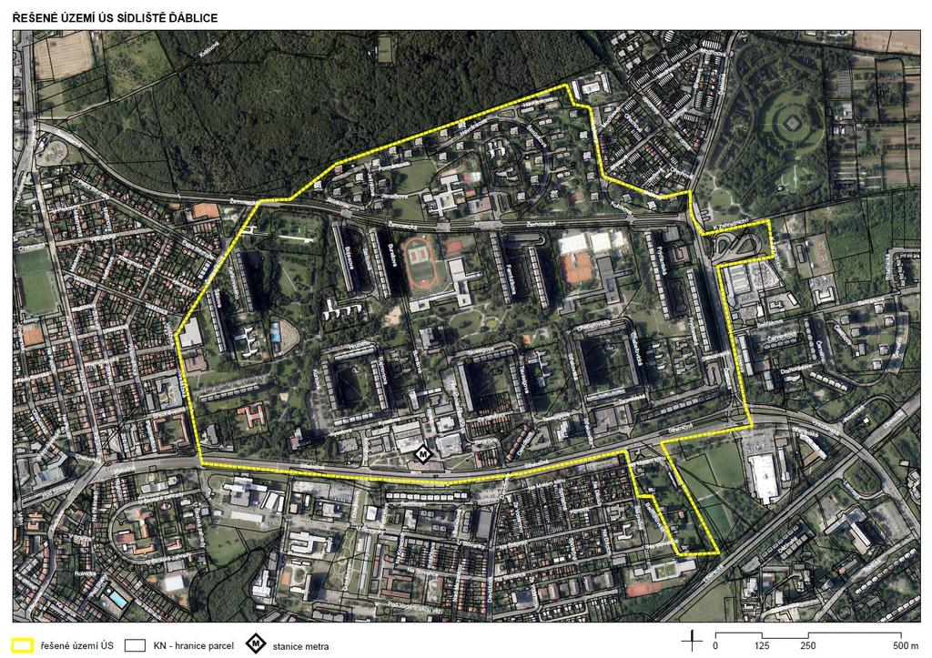 ÚS Sídliště Ďáblice Územní studie je určena pro rozhodování v území. Usnesením RHMP byla po zpracování zadání předána v červnu 2018 ke zpracování, případně zajištění konečného zpracovatele na IPR.