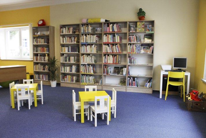 Rekonstrukce a výstavba knihoven Obecní knihovna Rymice z Rok rekonstrukce: 2017 z Rozsah: nová hydroizolace zdiva a podlahy,