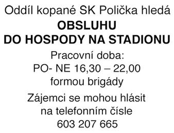 Z Rady a Zastupitelstva města Poličky Usnesení přijatá na 4. zasedání Zastupitelstva města Poličky konaného dne 25.