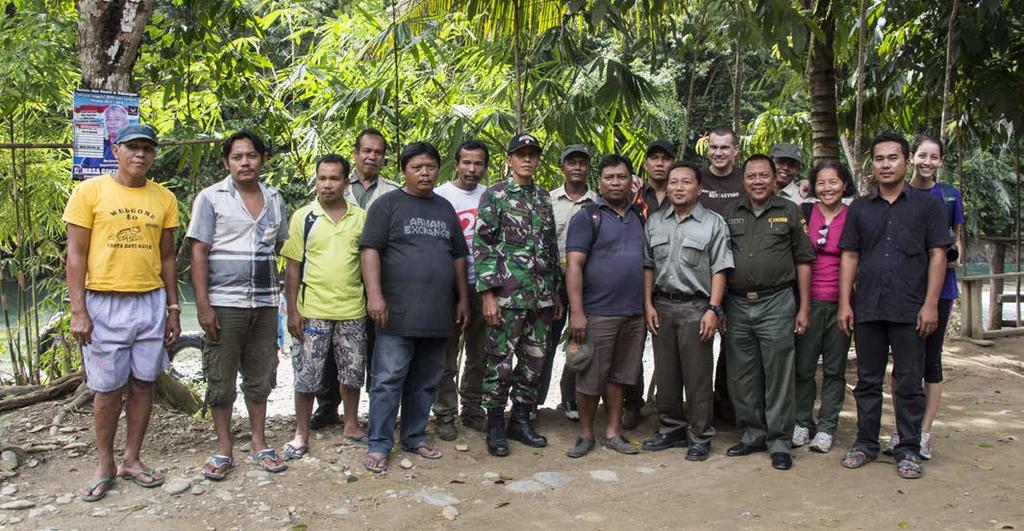 místních hlídek na ochranu národního parku Gunung Leuser.