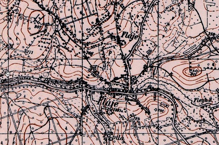 7: Obec Fla je na mape II.