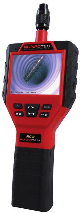 10 RUNPOCAM RC 2 MULTIFUNKČNÍ KAMERA Multifunkční kamera kompatibilní se všemi produkty RUNPOTEC se závitem RTG Ø 6 mm RUNPOCAM RC2 Multifunkční kamera v