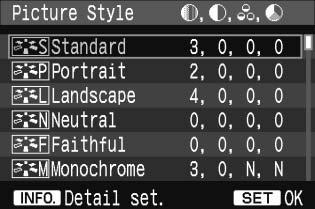 A Výběr stylu Picture Style [Monochrome/Monochromatický] K získání černobílých fotografií. Chcete-li dosáhnout přirozeně působících černobílých snímků, nastavte vhodné vyvážení bílé.