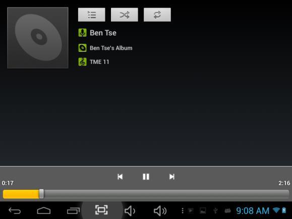 6. Audio és videó lejátszása 6.1. Audio lejátszás Kattintson a Music ikonra a főmenüben és belép az audio lejátszó felületre.