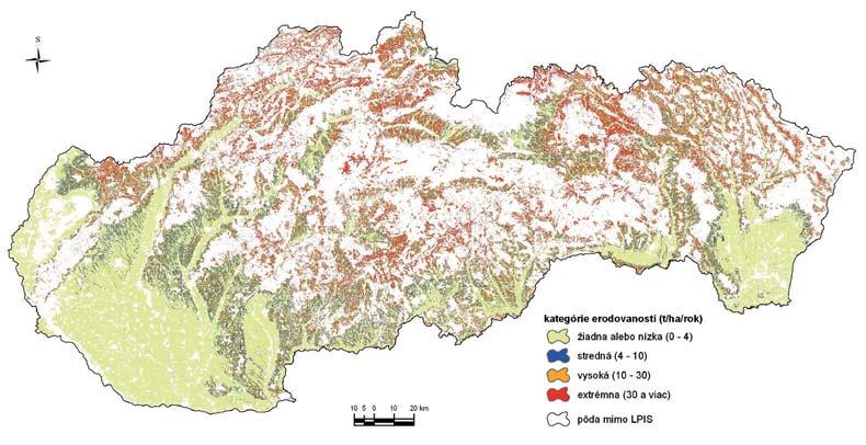Fyzikálna degradácia pôd Medzi hlavné prejavy fyzikálnej degradácie na Slovensku patrí erózia a zhutňovanie pôd.
