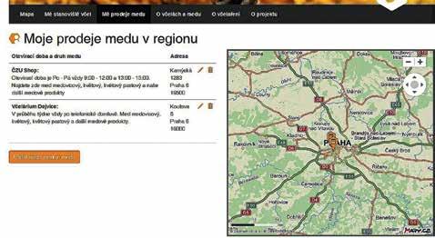 svých polí včely. A může, opět anonymně, odeslat včelařům email s varováním. Komunikaci zajišťuje portál při zachování soukromí včelařů.