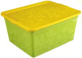 Plastové boxy Jednoduché barevné boxy jsou použitelné na uskladnění různých pomůcek a her.