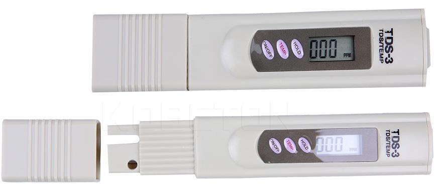 TDS metr (%soli ve vodě, znečištění vody a její tvrdost) - Titanové elektrody (nevadí slaná a velmi