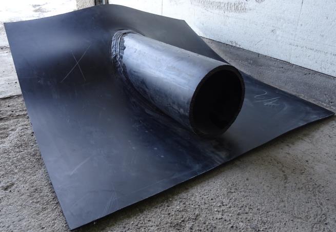 Prestup potrubia HDPE fólia 8.