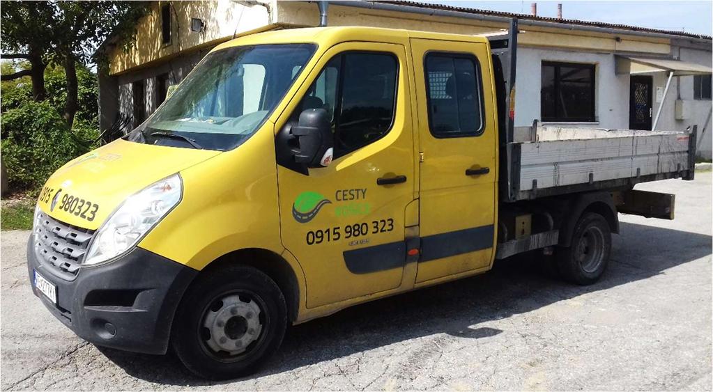 22. Nákladné auto sklápacie S1 do 3,5t Renault Master 2,3 dci 92kW L3H1P4 Dĺžka 6 438 mm 2 100 mm Výška 2 400 mm Rázvor 3 682 mm Prev. hmot.