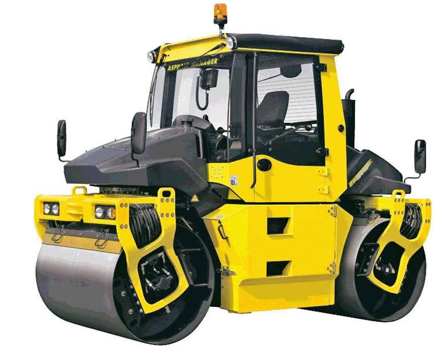 6. Cestný tandemový valec vibračný Bomag BW 154 AP-4i Rozmery A 2 890 mm B 1 665 mm C 735 mm D 1 100 mm H1 2 955 mm K 240 mm L 3 990 mm O 72 mm S 16 mm W 1 500 mm Dĺžka 3 990 mm 1 665 mm Výška 2 955