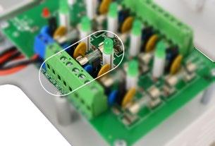 PTC Technické vstupy typu OC FPS porucha pojistky Stahovací panty Plastový kroužek na zeď 8mm napájení 85 264VAC / 88 264VAC /