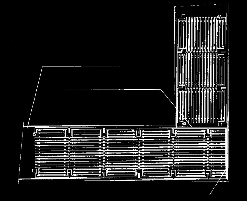 Mřížky k přelivovým kanálkům Mřížka podélná desková rovná Desky do sebe zapadají zámky (5 desek = 1,024 m).