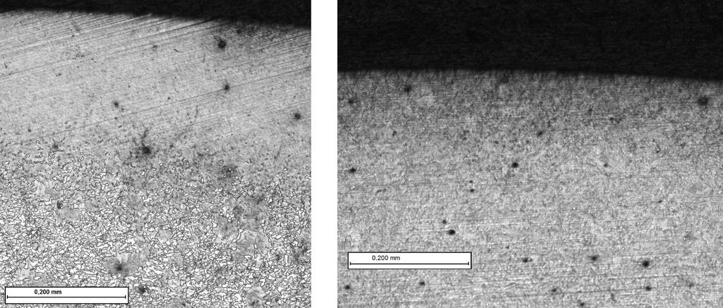 Nakonec se kontroluje rovinnost dílu propadovou zkouškou. Obrázek 4. 14 Povrchová struktura dílu bez pasty a s pastou Na obrázku 4.