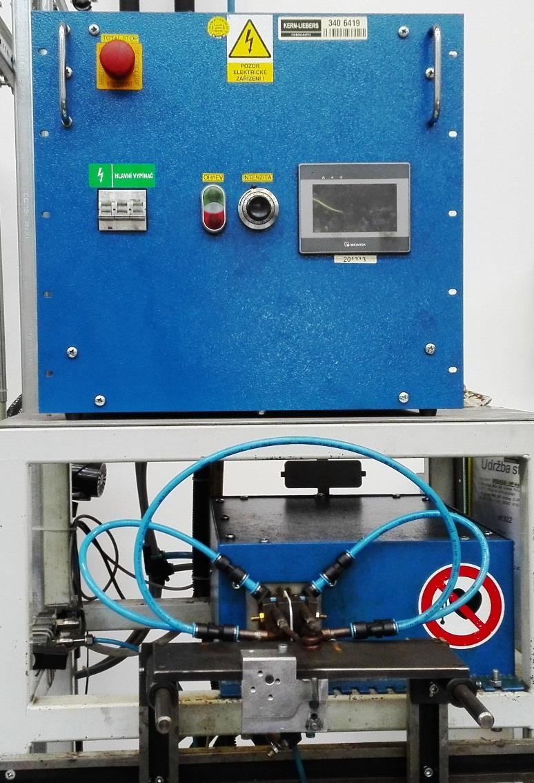 4. 2. Indukční zařízení Současné indukční zařízení používané pro indukční popouštění je od společnosti RAJMONT, s.r.o. (viz obrázek 4. 17).