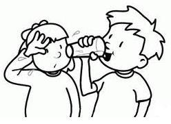 Pijte vodu Pijte vodu, pijte pitnou vodu, pijte vodu a nepijte rum! Pijte vodu, pijte pitnou vodu, pijte vodu a nepijte rum! Jeden Smutný ajzbozňák pil na pátém nástupišti ajerkoňak, huba se mu slepila a diesellokomotiva ho zabila!