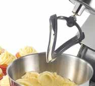 K-metla n K přípravě listových, máslových a koláčových těst; ideální na přípravu sušenkových korpusů, bramborového těsta nebo mačkaných brambor.