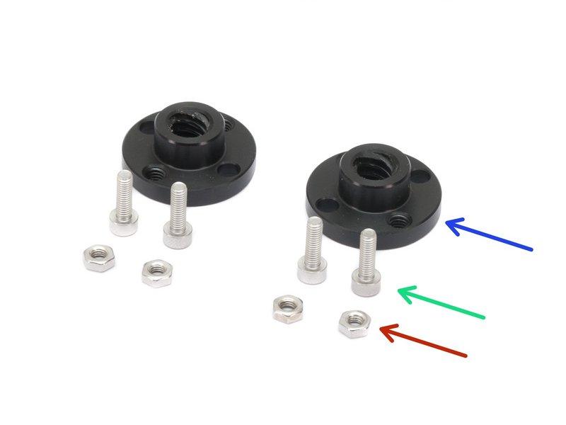 Step 5 Osa X: trapézové matky motorů (1.