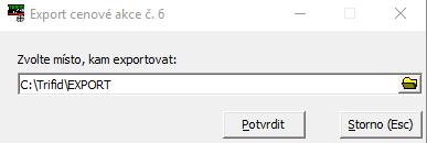 Ve vstupním filtru přibyla volba Akce, kde lze zvolit konkrétní akci zadáním jejího čísla, nebo výběrem z číselníku akcí po stisku <F9>.