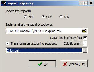 TRIFID 2018 STANDARD Uživatelská příručka soubor je možné vytvořit na zakázku pro potřeby konkrétního uživatele. V programu jich může být i více, pro import od různých dodavatelů.