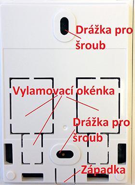 Na něm jsou znázorňované měřené a nastavované parametry.