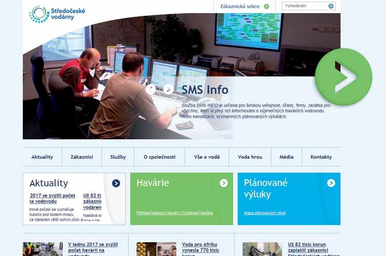 INTERNETOVÉ STRÁNKY Internetové stránky SVAS (www.svas.cz) jsou jedním z hlavních informačních kanálů společnosti. Stránky v průměru měsíčně navštěvuje kolem 8,5 tisíce lidí.