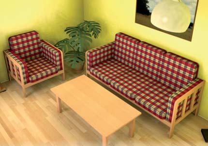 křeslo šířka 60 cm, hloubka 58cm 2720 Kč dvojpohovka šířka 95 cm, hloubka 58cm