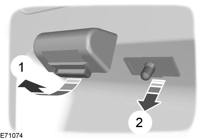 Osvětlení registrační značky Vozidla s dvojitými zadními dveřmi 1.