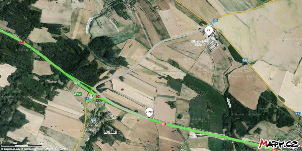 Zařízení staveniště bylo zvoleno v areálu ZD Stagro, s.r.o, v lokalitě známé jako Křeptovský dvůr. Tento areál se nachází přibližně 3 km od těžiště úseku 1.