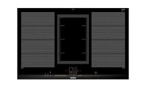 Indukční deska s integrovaným odsáváním Indukční varná deska, 80 cm iq700 Indukční varná deska, 80 cm Indukční deska s integrovaným odsáváním iq500 flexinduction dual lightslider powermove