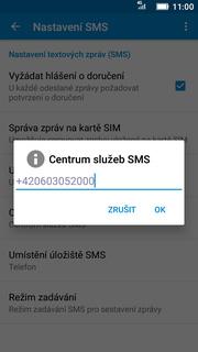 Dále vyberete Textová zpráva (SMS).