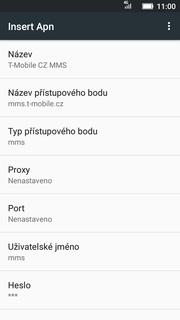 15 z 40 Nastavení MMS ikonu Nastavení. Vyberete možnost Další. 3. Zvolíte Mobilní sítě. 4. Poté vyberete Názvy přístupových bodů (APN).