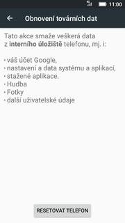 Vyberete možnost Záloha a obnova dat. 3.