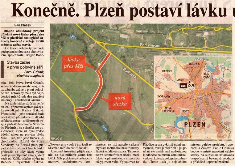 25.8. v deníku Právo vychází článek o