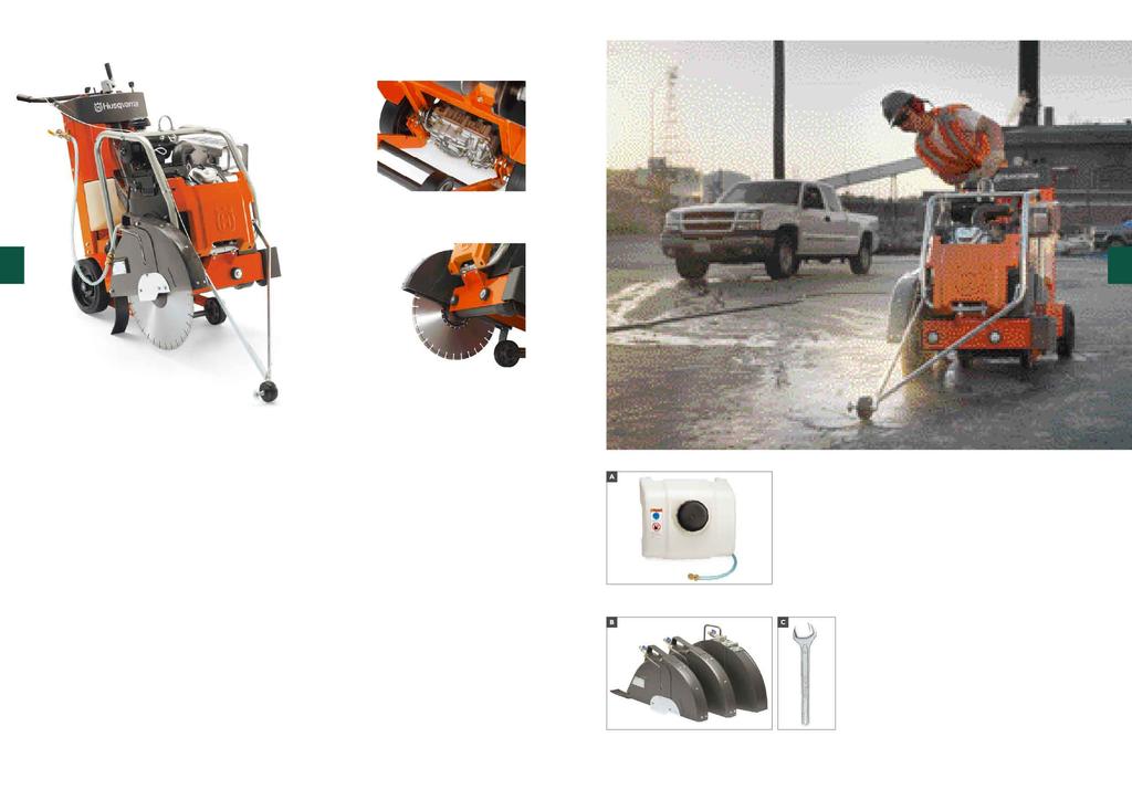 Husqvarna FS 500 Automatický diferenciální systém pohonu eliminuje opotřebení převodovky od zadních kol a podobně. Snadno se obsluhuje a udržuje.