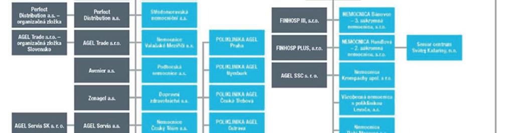 Příloha účetní závěrky za rok 2017 Příloha č. 1: Organizační schéma skupiny AGEL Organizační schéma skupiny AGEL ke dni 31.12.2017 SUPERNIUS, a.s. AGEL a.s. Česká republika Slovenská republika ostatní Repharm a.