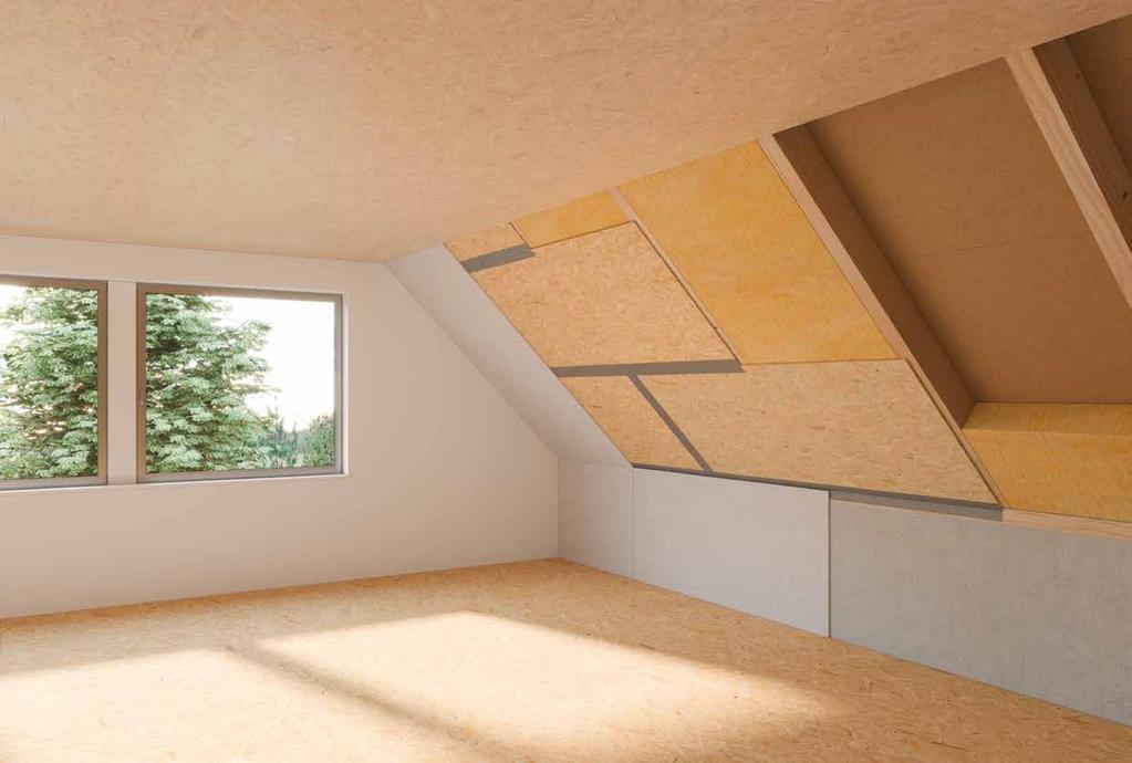 EGGER OSB 4 TOP rovná hrana, bílý dekor EGGER OSB 4 TOP rovné hrany EGGER OSB 3 Pero drážka Výhody stručný přehled Víte, že Desky EGGER OSB 4 TOP nabízí funkci 3 v 1 bez dalšího úsilí: Jako oblíbený