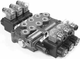 VYSOKÉ TLAKY - ventily Hydraulické rozvaděče Typ YE45 Materiál: Těsnění: Max. prac. : Max. na zpátečce: Ovládací napětí: Prac.