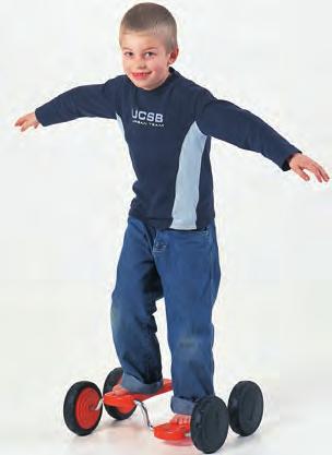 cm 45 cm Pohybové stupačky Stupačky spojené s pogumovanými kolečky