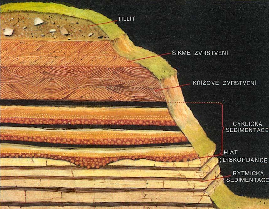 USAZENÉ HORNINY - SEDIMENTY KLASTICKÉ - ZPEVNĚNÉ