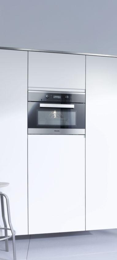 Prevedenie Zabudovateľné mikrovlnné rúry Miele TopControl Mikrovlnné rúry Miele s ovládacím panelom v hornej časti prístroja ponúkajú jedinečné výhody.