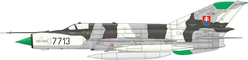 Sovětský stíhací proudový letoun. ZÁKLADNÍ INFO: NÁZEV: MiG-21MF KAT. Č.