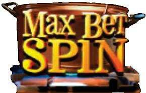 BET MAX/MAXIMÁLNA STÁVKA Po aktivácii tejto funkcie sa nasledujúci spin (otočenie valcov) vykoná za
