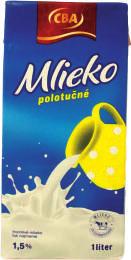 s CBA Mlieko 1,5% 1l Kód: