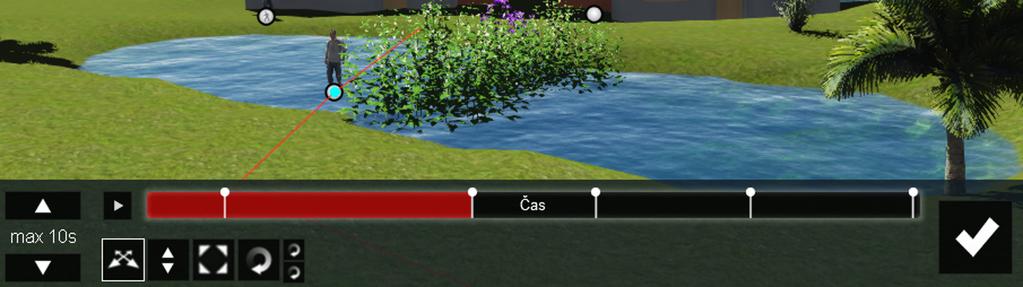 Lumion pro neintuitivní uživatele číme editaci a vrátíme se do tvorby videa. Rychlost tohoto druhu pohybu je pořád stejná a objekt ji opakuje stále dokola, pohybuje se sem a tam.